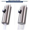 Homelody Grifo de cocina con 2 pulverizadores, grifo extraíble para fregadero de cocina, grifo de cocina de acero inoxidable con grifo mezclador de ducha, grifo de cocina de alta presión