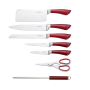 Royal Line knife set made of stainless steel, 8 pieces with stand