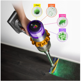 DYSON V15s DETECT ABSOLUTE (2023) stick vacuum, battery operated, 660 watts