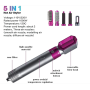 Welikera Curling Iron Juego de rizadores 5 en 1, peine secador de pelo Styler de aire caliente