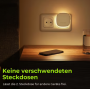 AUVON Nachtlicht mit Bewegungssensor, 2 Stk. und, warmweiße LED, einstellbare Helligkeit, für Flur, Treppe, Schlafzimmer