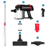 Vertical vacuum cleaner 2 in 1 Royalty Line HVC600. Bagless vacuum cleaner, with 5 meter cable, 1200 W
