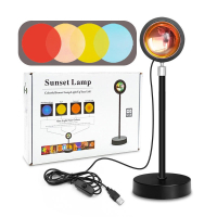 RGB Mini Table Rainbow USB LED Sunset Red Lamp Проекція сонця Sunset Настільний проектор LED Light Decoration Rainbow Projection Lamp