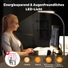 Lámpara de escritorio LED de doble cabezal LAOPAO, lámparas de escritorio para arquitectos de la UE/EE. UU., 24 W, color negro