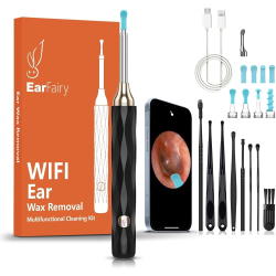 Earwax Removal Tool with 1080P Ear Camera, Smart Ear Cleaner Set with 8 Ear Spoons