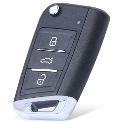 Keyecu 5 K0 434 AJ Upgraded Key Remote Control for VW Volkswagen Caddy Polo Transporter Beetle Jetta MHz ID48 Chip 3 Button