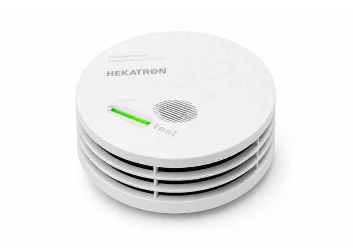 Hekatron Genius Plus Edition 2021 - Detector de humo con pilas y pegatinas Hekatron Genius Plus Edition 2021 - Detector de humo con pilas y pegatinas