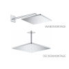 GROHE Rainshower Mono 310 Cube shower head (water-saving, durable surface, anti-limescale)