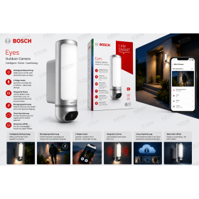 Вулична камера Bosch Smart Home II з сиреною