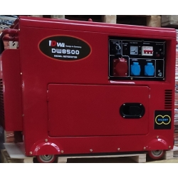 Дизельный генератор 6,5 кВт DW8500 2×220 Вольт 1×380 Вольт выход 12 В