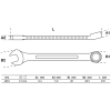 BGS 1063 | Combination wrench | SW 13 mm | DIN3113-A