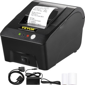 VEVOR Portable Receipt Printer 12V, 2A 58mm, 384 dots/lines