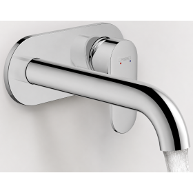 Настінний змішувач Hansgrohe Vernis Blend – 20,7 см, EcoSmart, хром