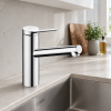hansgrohe Zesis M33 kitchen faucet, height adjustable, chrome