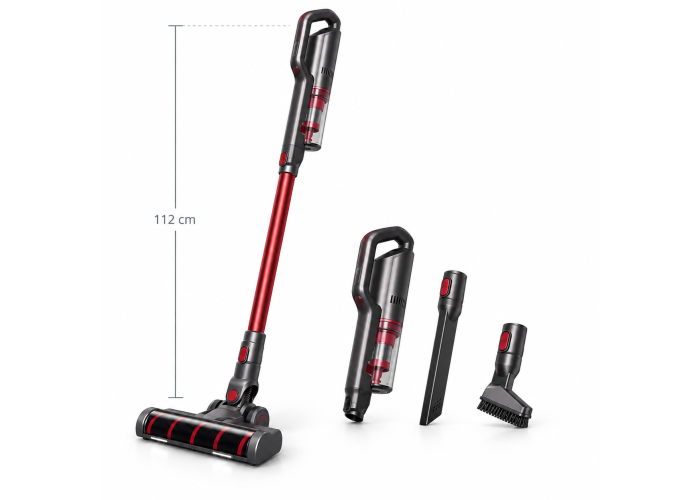 Katharina Shop KS227RD-i202 Cordless Vacuum Cleaner, 4-in-1, 250 W, Lightweight Vacuum Cleaner with Brushless Motor Katharina Shop KS227RD-i202 Cordless Vacuum Cleaner, 4-in-1, 250 W, Lightweight Vacuum Cleaner with Brushless Motor