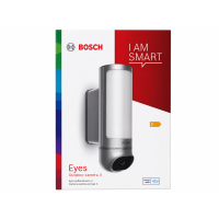 Bosch Smart Home Outdoor Camera II, cámara de vigilancia para exterior, resolución Full HD 1080p con sirena de alarma integrada y luz de diseño, compatible con Amazon Alexa 