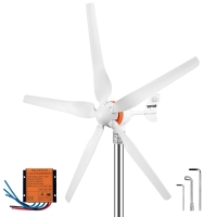 Вітрогенератор 200 Вт, макс. 500 Вт, 12 В, 5 нейлонових лопатей