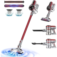 160W Cordless Vacuum Cleaner, 20KPa Rechargeable Handheld Vacuum Cleaner, 4 in 1, Lightweight and Low Noise, Up to 35 Minutes Running Time, Wall Vacuum Cleaner for Floor Carpets