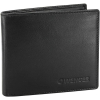 Cartera de cuero Wenger (Suiza), 11 cm negro