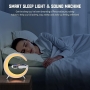 Bammare Smarte Tischlampe Nachtlicht mit 15W kabellosem Ladegerät, App-Steuerung, Schwarz