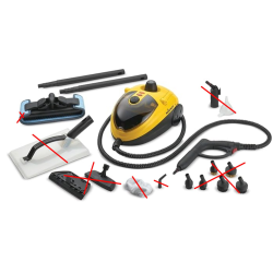 Limpiador a vapor WAGNER Power Steamer 915 E, 18 accesorios, 3,5 bar, 1500 W, 1,2 L, 40 min de autonomía de vapor