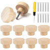 JOKILY juego de 10 tiradores de cajón de madera