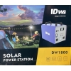 Solarkraftwerk DW1800 mit einer maximalen Leistung von 1800 W und einer Batteriekapazität von 1380 Wh