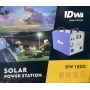 DW1800 solar power plant with a maximum output of 1800 W and a battery capacity of 1380 Wh