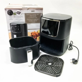 Цифрова фритюрниця SEG Airfryer black ємністю 4 л Цифрова панель керування