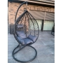 Black hanging chair KOKON