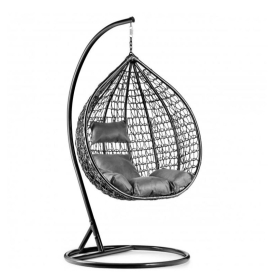 Black hanging chair KOKON