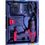 Einhell kit with TE-CD 18/40 Li-i +64 battery, 4.0 Ah, PXC, 18 V, 40 Nm, Giri control, 2 speeds, max. 24,000 min-1, with Carica battery and accessories