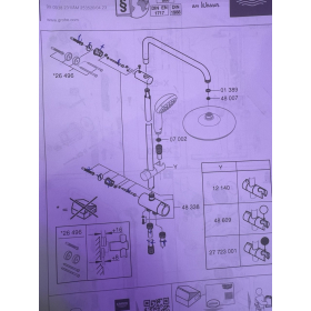 GROHE Vitalio 250 Duschsystem mit Umstellung, wassersparend 8 Liter pro Min