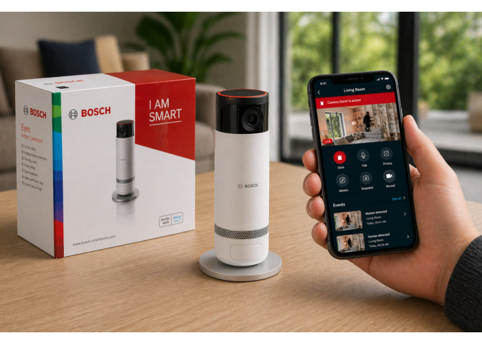Bosch Smart Home Eyes II surveillance camera, Wi-Fi indoor camera, compatible with Alexa Bosch Smart Home Eyes II surveillance camera, Wi-Fi indoor camera, compatible with Alexa