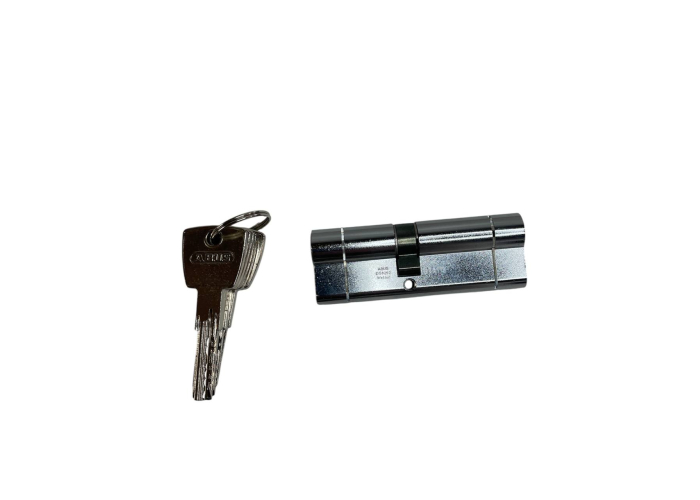 Doppelseitiger Türzylinder 40/50 mm, vernickelt – ABUS D6PSN BKN Doppelseitiger Türzylinder 40/50 mm, vernickelt – ABUS D6PSN BKN