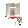 Einhell TC-TC 800 tile cutter (800 W, 2,950 rpm, tiltable stainless steel table with angle scale, adjustable angle stop, parallel stop with scale, including diamond cutting disc Ø 180)
