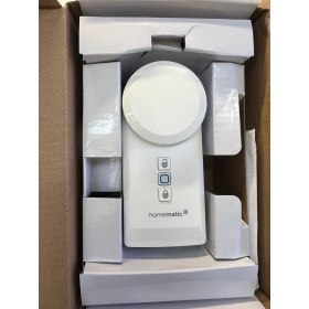 Actuador de cerradura inteligente para el hogar Homematic IP, cerradura electrónica: abre, cierra y bloquea la puerta a través de la aplicación.