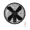 Cecotec - Wall fans EnergySilence 4500 Power Wall Control Black, 50W, 30 cm, 4 aerodynamic blades, LED screen, 3 speeds, up to 8 hours timer, automatic oscillation