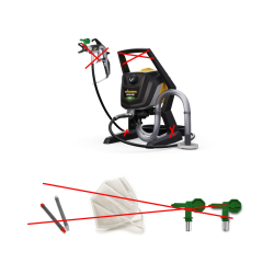 WAGNER Airless Control Pro 250 R Farbsprühsystem für Dispersions-Latexfarben