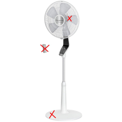 Rowenta Turbo Silence Extreme VU5690F0 pedestal fan, white