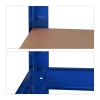 relaxdays Heavy-Duty Shelving Unit & Workbench, 5 Shelves, 180x100x60 cm, Metal