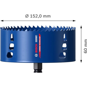 Bosch Professional 1x Drill Bit Seghe Expert Tough Material for Wood with Metal, Ø 152 mm, Trapano Percussion Accessory