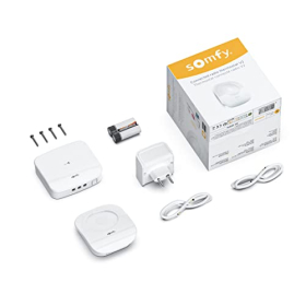 Termostato inalámbrico Somfy 1870775 V2 para calefacción o caldera individual, contacto libre de potencial