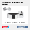 tesa Haartrocknerhalter, selbstklebend, verchromtes Metall