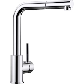 Blanco Mila-S 519810 kitchen faucet in chrome with high pressure and removable hose