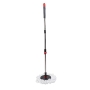 Dirt Devil Mop System mit Wringer – 16 L Eimer – Runder Mop – Mikrofaser – Grau/Rot