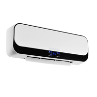 Caldo Up T Wi-Fi Wandheizlüfter 2000 W Keramik von Olimpia Splendid, Timer, Fernbedienung, Weiß