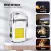 FarFay Y2 Electric Lighter with COB Workshop Lamp, Dual Arc - Waterproof & Windproof & Flameless for Outdoor Adventure, Camping and Survival Hiking
