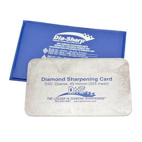 DMT Dia-Sharp Sharpener Set of 3, Extra Fine, Fine and Coarse Diamond (3 Inch)