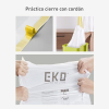 Bolsas de basura EKO de 50–90 L – 60 unidades, extra resistentes con mecanismo de cierre automático y protección antigoteo.